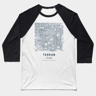 tehran simple map Baseball T-Shirt